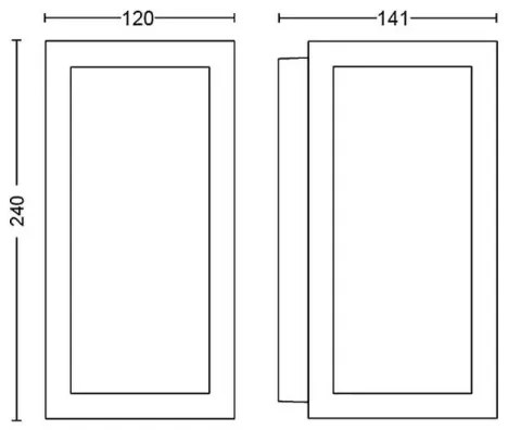 Philips 17429/30/P7 - LED RGB Lampada da esterno Hue IMPRESS 2xLED/8W/230V IP44
