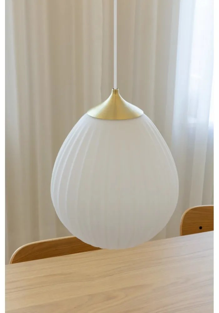 Paralume in bianco-oro ø 27 cm Around the World Medium - UMAGE