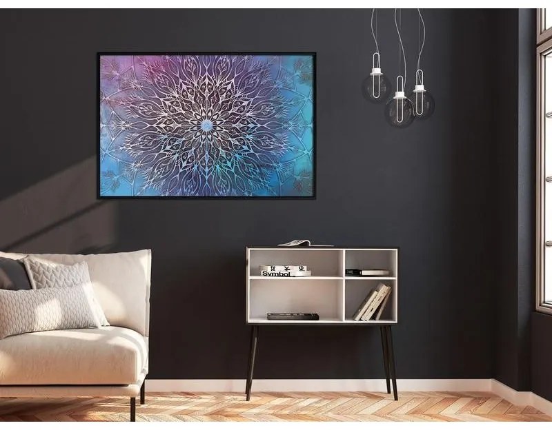 Poster Blue and Pink Mandala