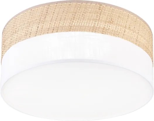 Plafoniera LED SIRJA BOHO LED/20W/230V Ø 35 cm beige/bianco