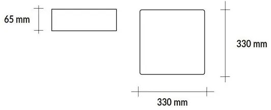 PEGASO Plafoniera LED quadrata bianca 18W CCT regolabile