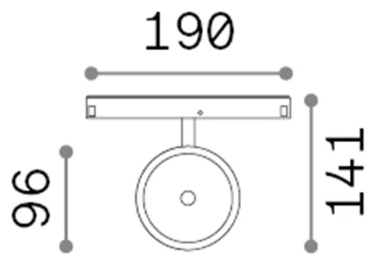 Proiettore Regolabile Ego Alluminio Bianco 1 Luce 9W 3000K Luce Calda 1-10V