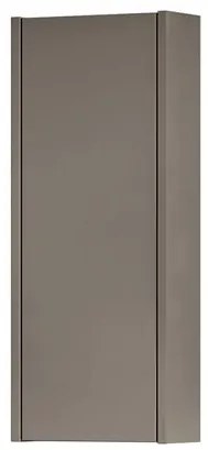 Pensile bagno Niwa laccato opaco grigio carbone, 1 anta apertura da sinistra P 17 x L 30 x H 78.5 cm