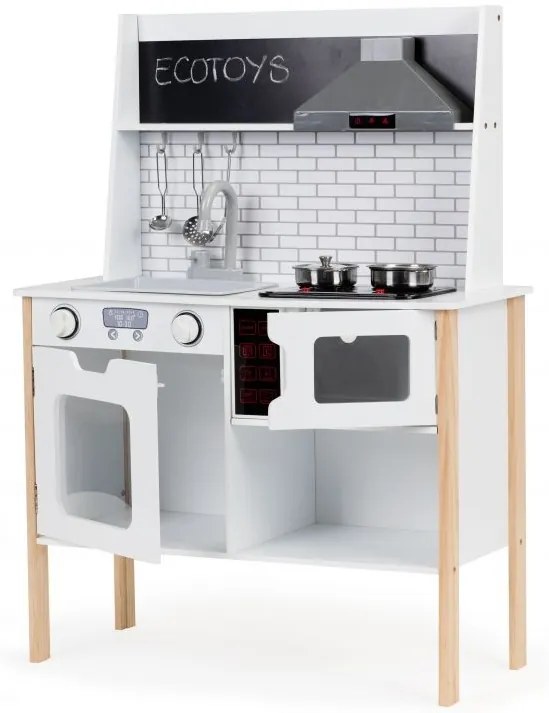 Cucina in legno per bambini con accessori