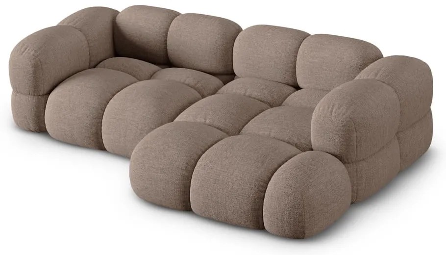 Divano angolare marrone (con penisola a destra/con chaise lounge) Loretto – Cosmopolitan Design