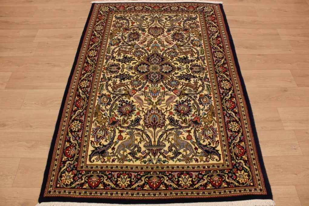 Ghom Tappeto 140 x 220 (Iran) Annodato A Mano