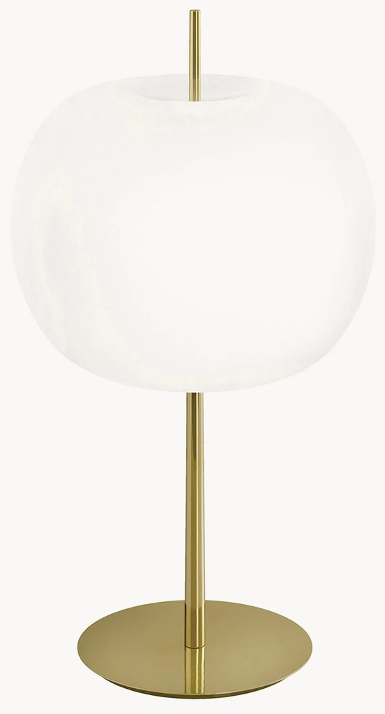Lampada da tavolo in vetro soffiato con luce regolabile Kushi