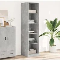 Armadio Grigio Cemento 50x50x200 cm in Legno Multistrato 3307714