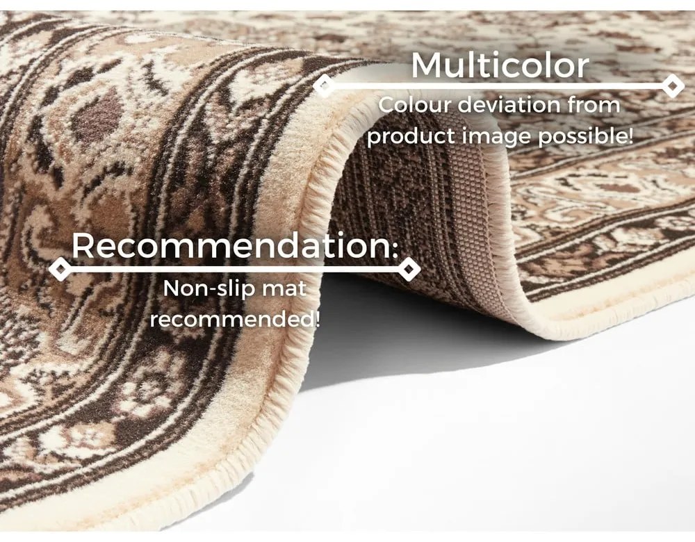 Runner beige , 80 x 250 cm Parun Tabriz - Nouristan