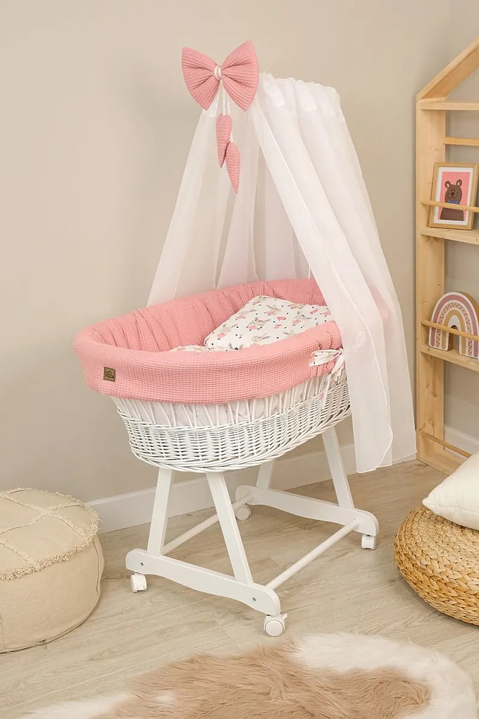 Letto in vimini con attrezzatura per un bambino - Coniglio