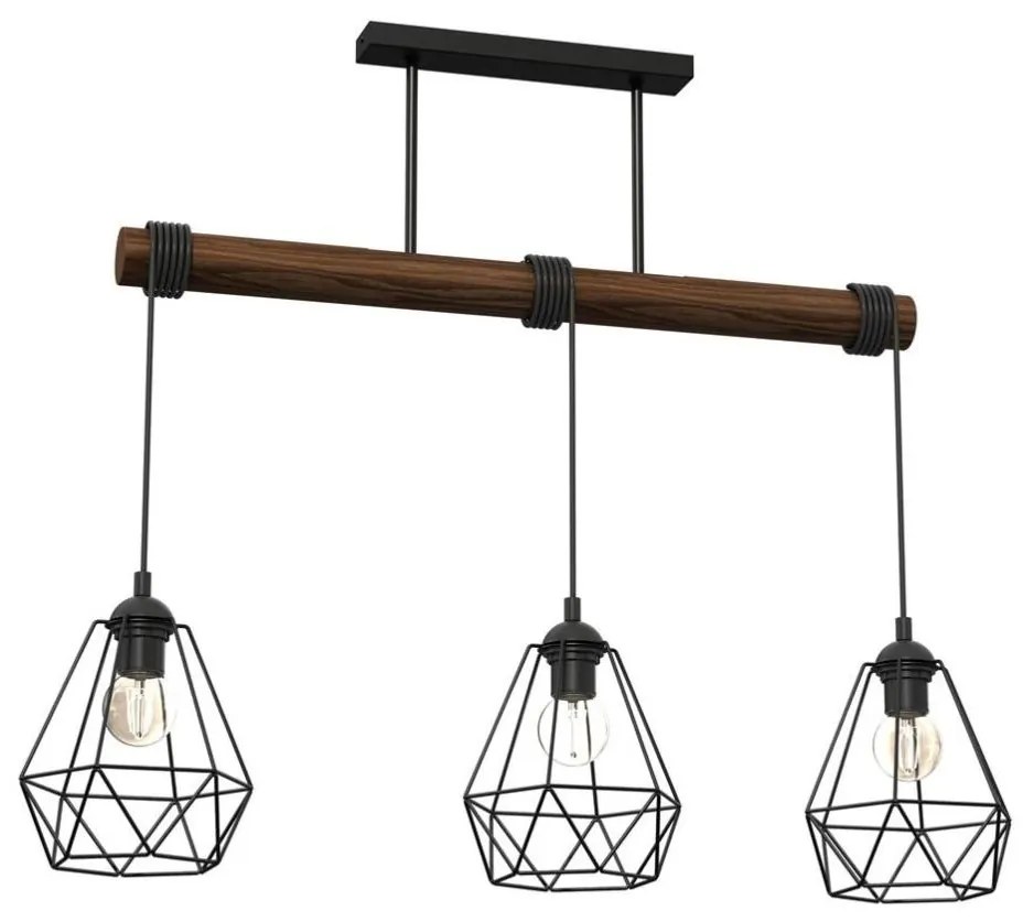 Lampadario a plafone ACERO 3xE27/60W/230V