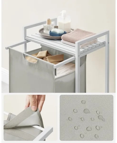 Cesto porta biancheria REX bianco