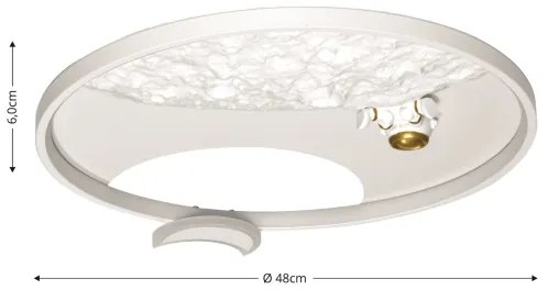 Brilagi - Plafoniera LED dimmerabile ASTRO LED/20W/230V 3000-6000K astronaut+telecomando