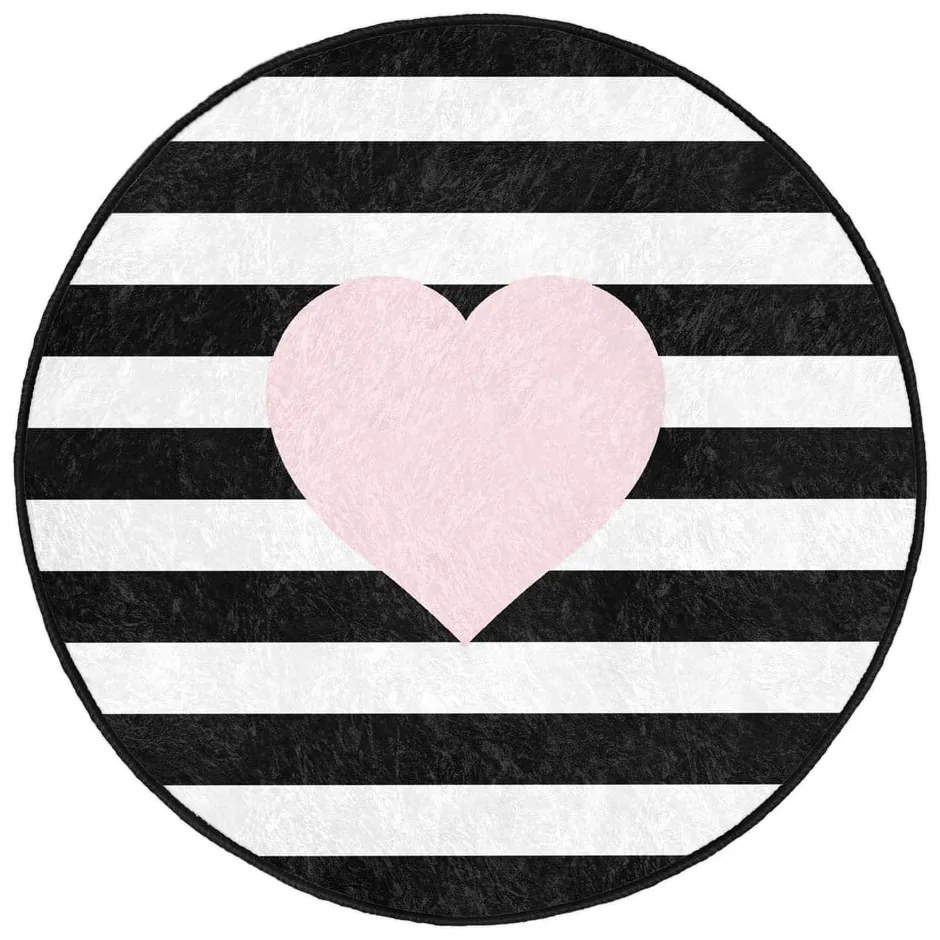 Tappeto per bambini bianco e nero ø 120 cm Comfort - Mila Home