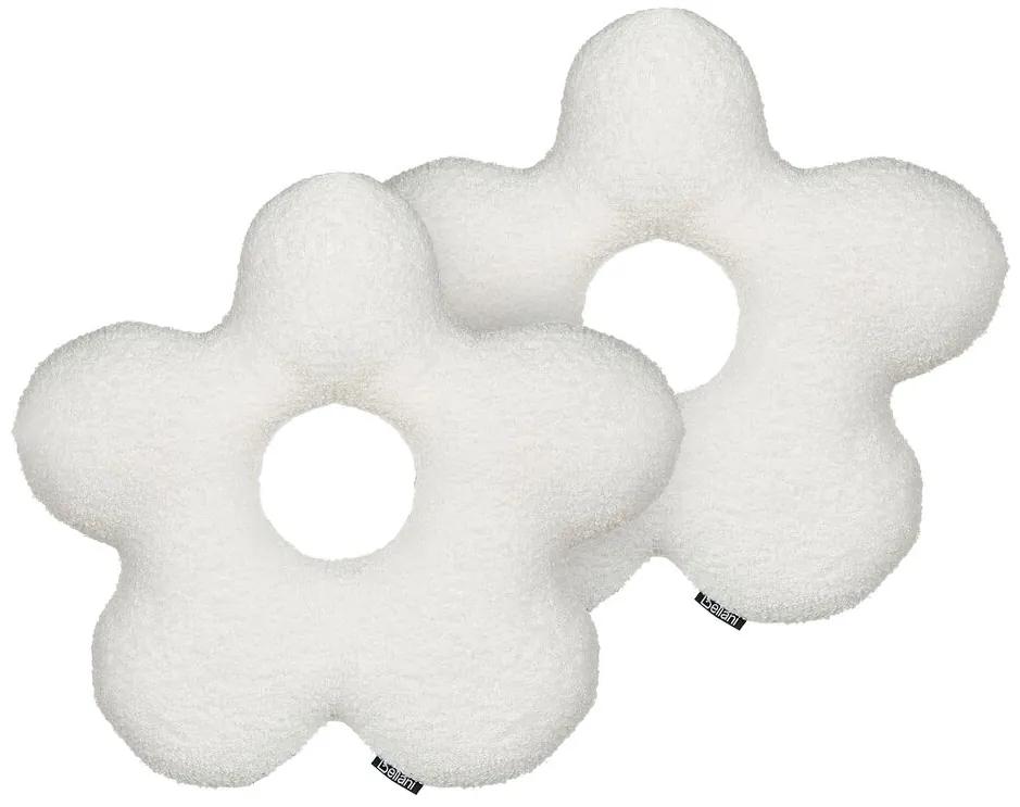 Set di 2 cuscini peluche bianco 40 x 40 cm CAMPONULA Beliani