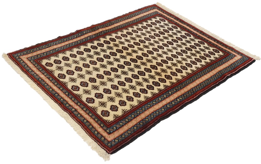 Turkmen Tappeto 140x110 (Iran) Annodato A Mano