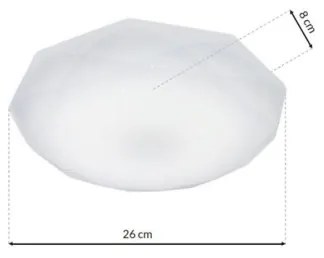 Plafoniera LED dimmerabile HEX LED/12W/230V