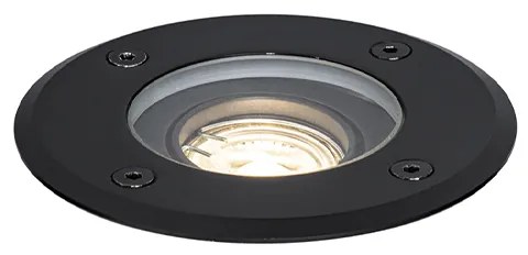 Faretto da terra per esterni moderno nero 35 mm orientabile IP65 - Delux