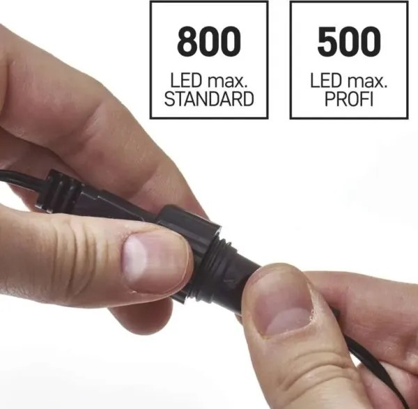 Alimentatore per catene luminose natalizie 230V, IP44 — sicuro e resistente alle intemperie