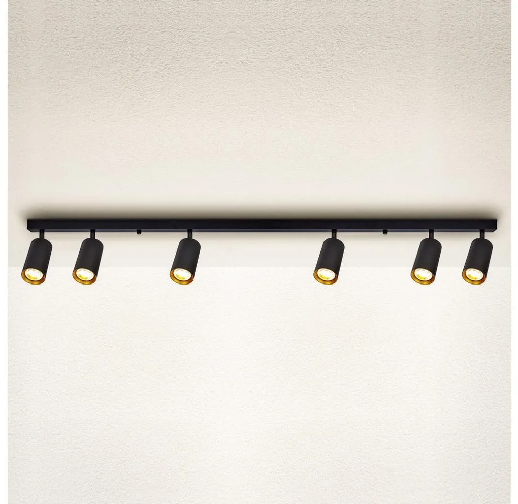 Brilagi - Faretto SELE 6xGU10/30W/230V nero/oro