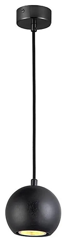 Lampada a sospensione su cavo 1xGU10/10W/230V Ø 11 cm legno massello/frassino