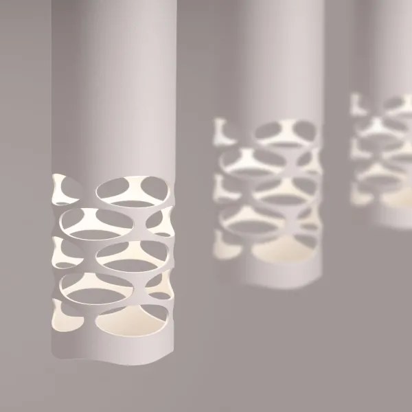 Sollux SL.1693 - Lampadario a sospensione con filo LIRO 3xGU10/10W/230V bianco