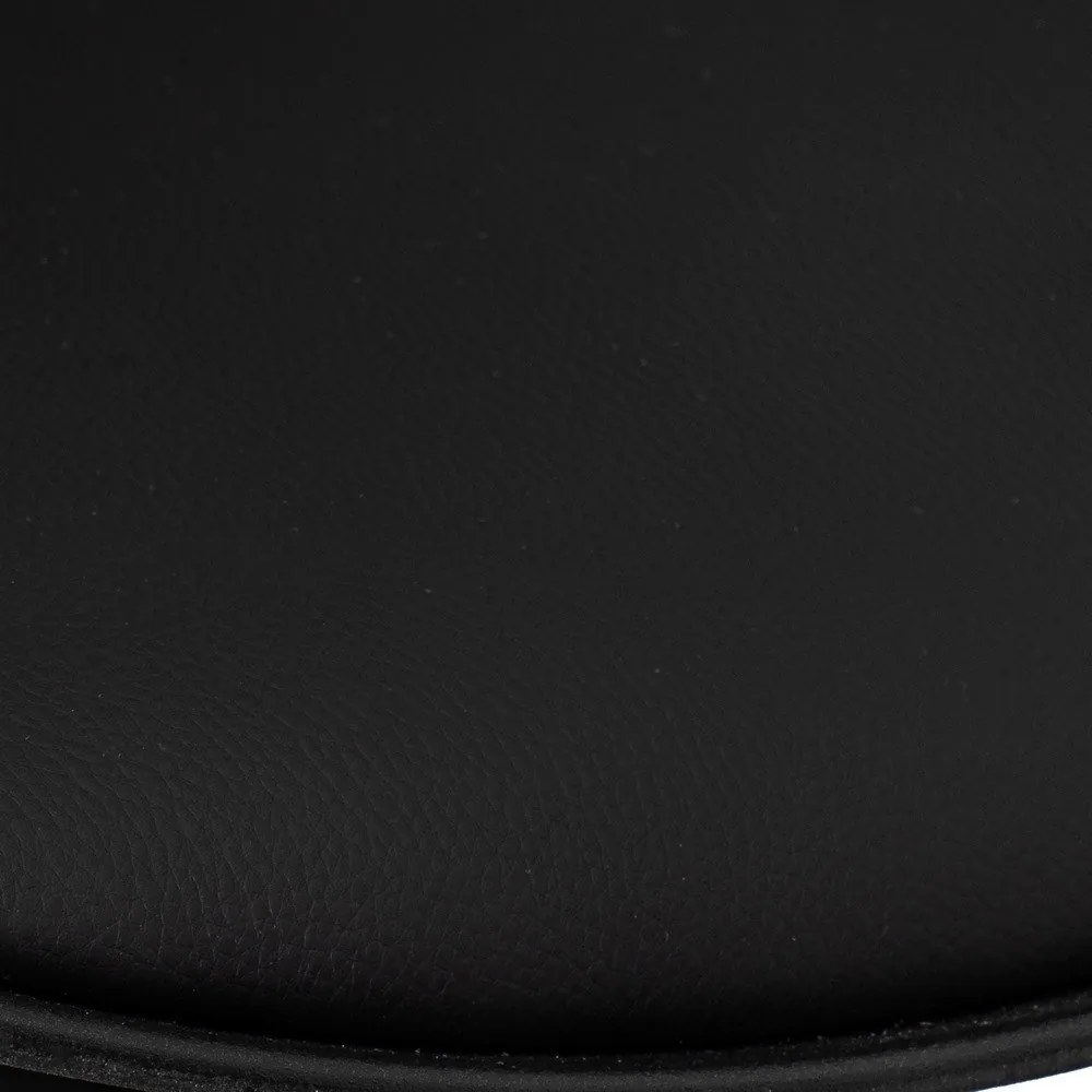 Sgabelli da bar neri ad altezza regolabile in similpelle in set di 2 (altezza seduta 56,5 cm) - Casa Selección