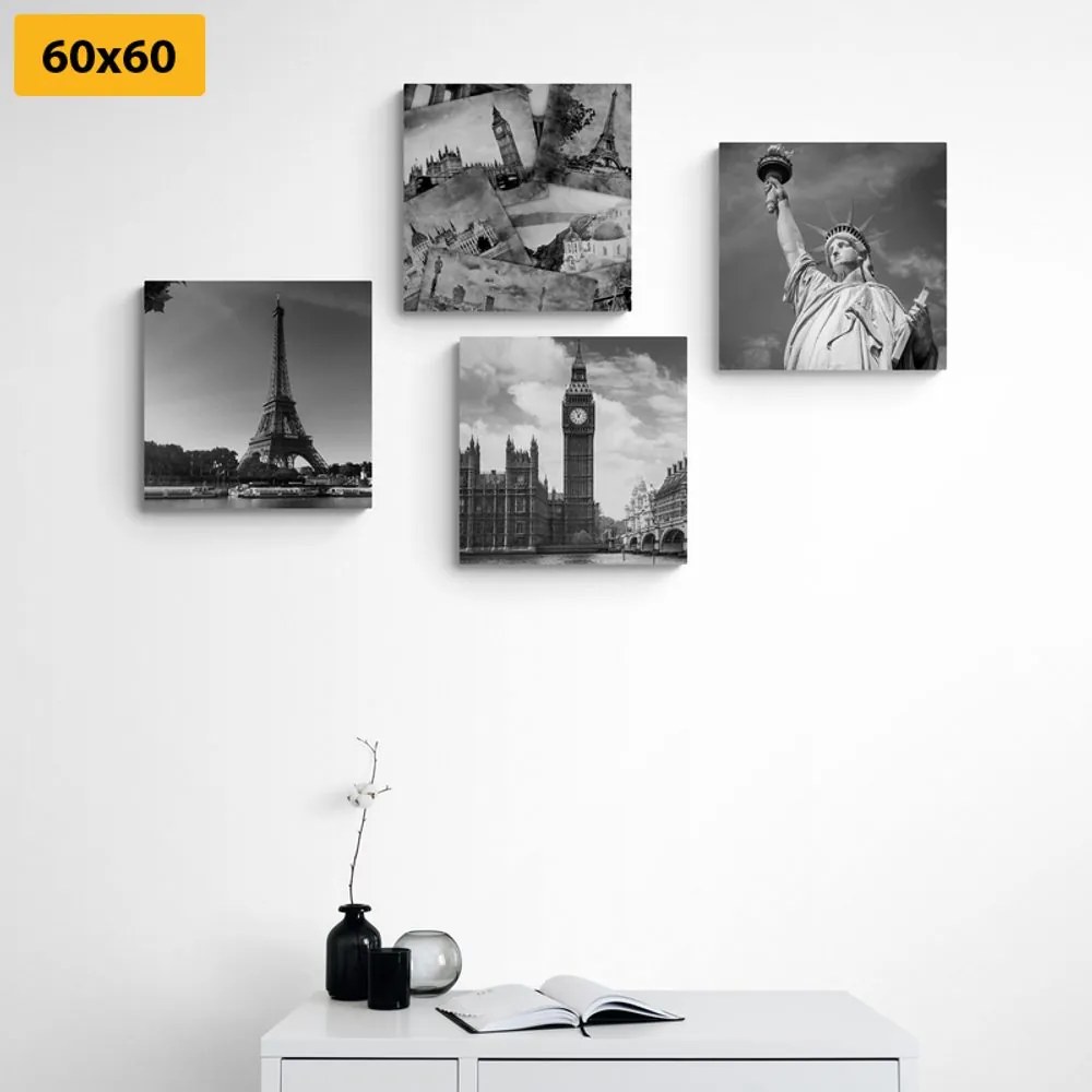 Set di quadri – Città e cartoline storiche