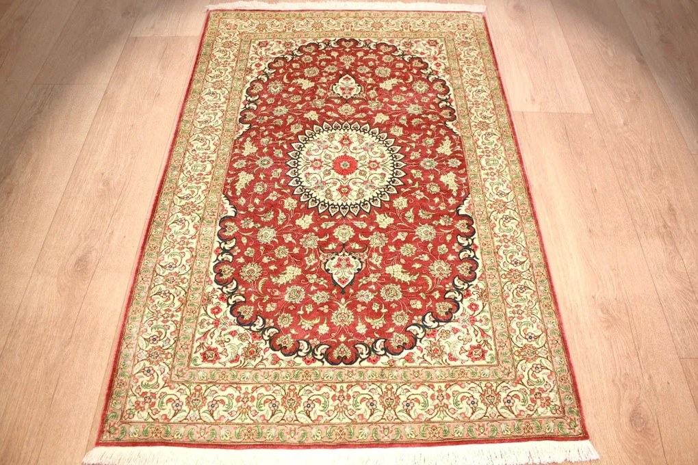 Ghom Tappeto 80 x 120 (Iran) Annodato A Mano