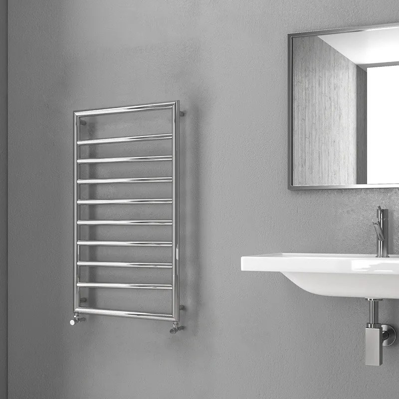 Kamalu - scalda salviette bagno 900x500mm cromato interasse 462 mm kam-d7009c