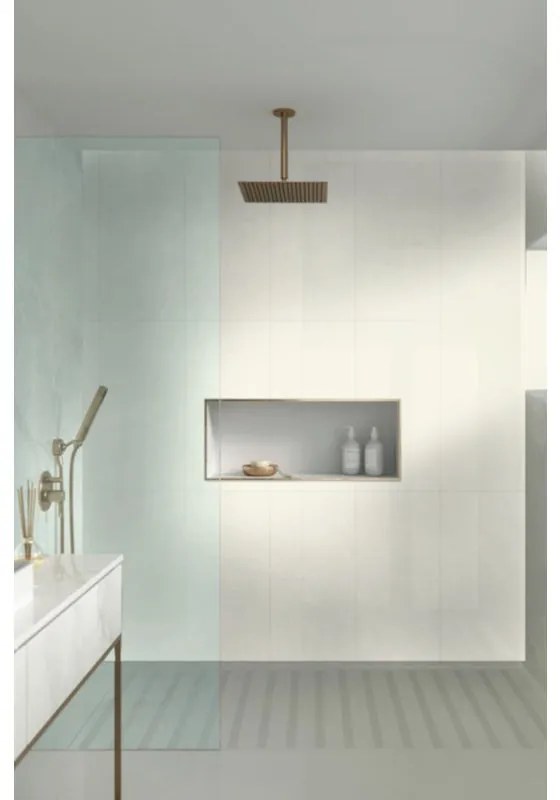 Piastrella da pavimento interno 50 x 100 cm Sp. 3.5 mm Basic in gres porcellanato bianco opaco traffico intenso (pei 4/5) R9