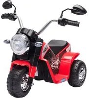 Moto Elettrica per Bambini 6V 3 Ruote Rossa