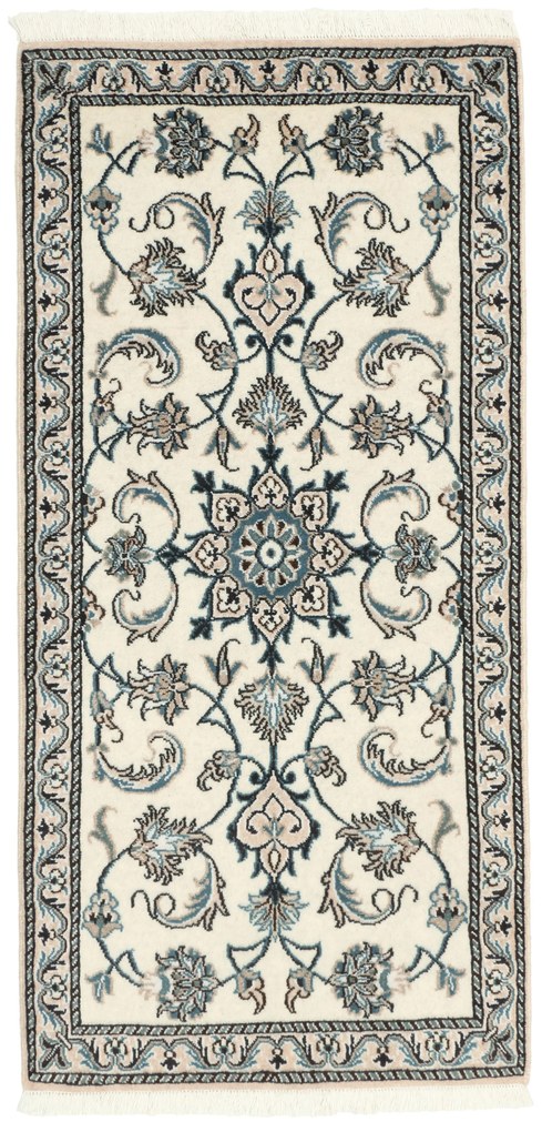 Nain Tappeto persiano 140 x 70 Beige (Iran) Annodato A Mano