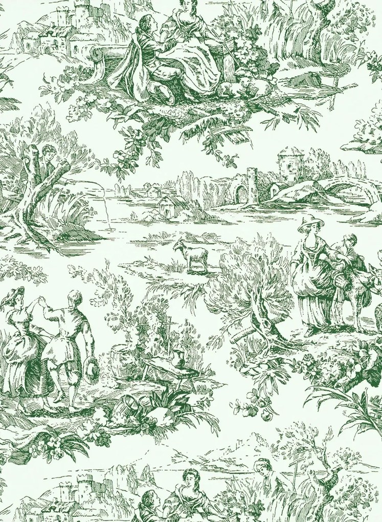 Little Greene Tapete Lovers Toile - Puck