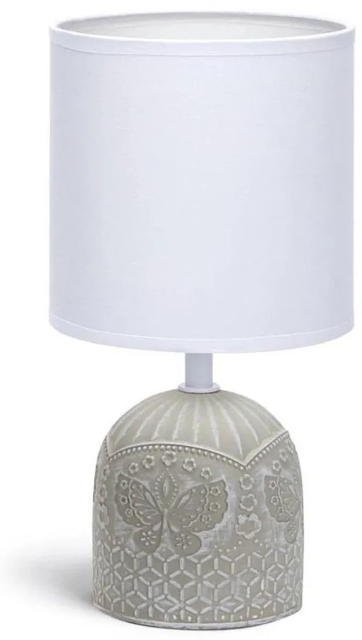 Aigostar - Lampada da tavolo 1xE14/40W/230V grigio/bianco