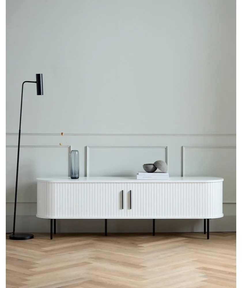 Mobile TV bianco 180x56x45 cm Nola – Unique Furniture