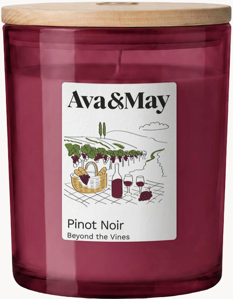Candela profumata Pinot Noir (lampone, pesca & mirtillo)