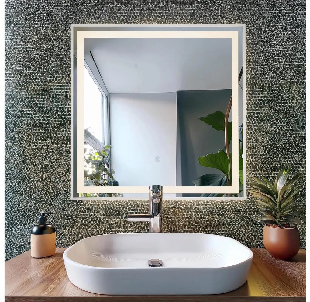 Globo 84037 - Specchio LED dimmerabile con retroilluminazione RIVAS LED/10W/230V 50x50 cm