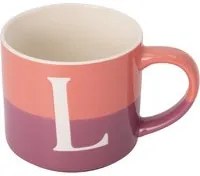 Tazza lettera L rosa 400 ml Blend Collection