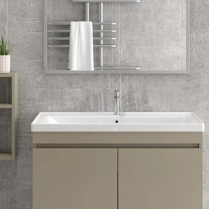 Mobile bagno con piedini 100 cm con due ante SV-100T - KAMALU