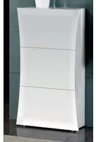 Scarpiera Arco 3 Ante 71X121X26 Colore Bianco Lucido