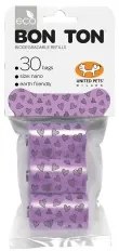 Borse igieniche United Pets Bon Ton Nano Cane Viola (3 x 10 uds)