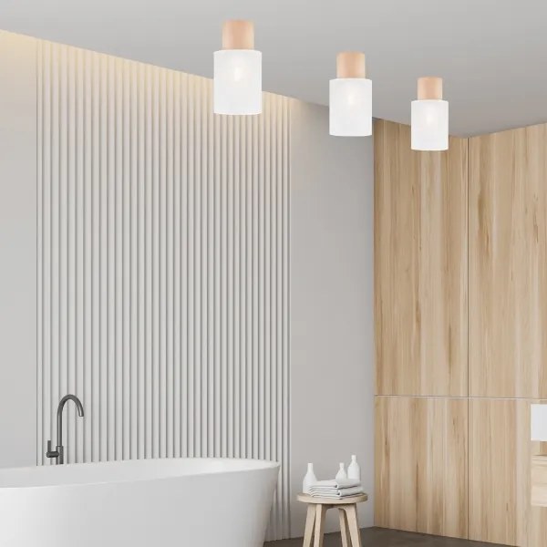 Plafoniera ARI 1xE27/60W/230V d. 16 cm bianco