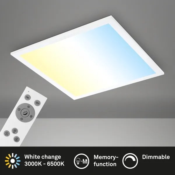 Brilo - Plafoniera LED dimmerabile LED/21W/230V 38x38 cm bianca