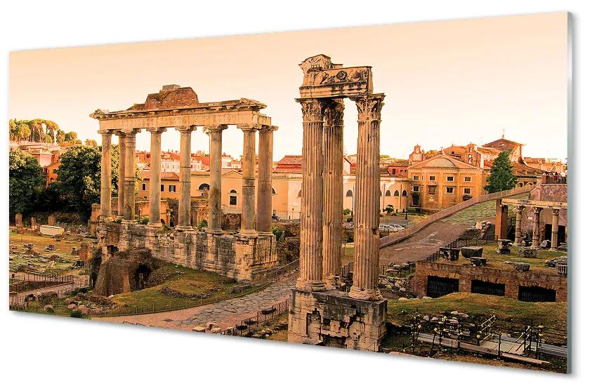 Quadro acrilico Roma Forum Romanum Sunrise 100x50 cm