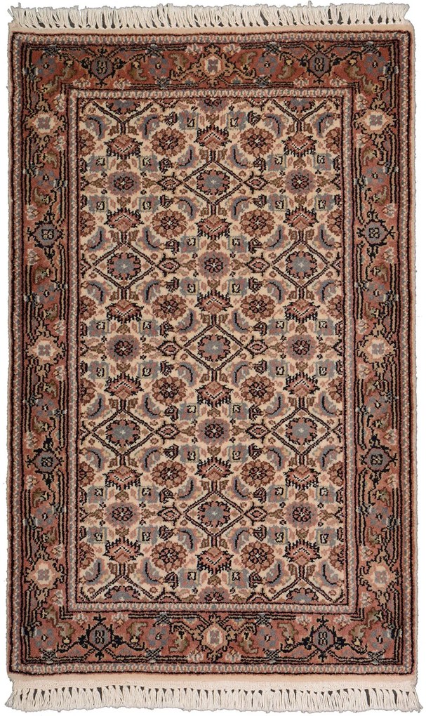 Bidjar Tappeto 60 x 100 Beige (Indian) Annodato A Mano