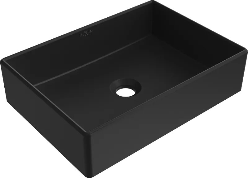 Mexen Goya lavabo da appoggio 45 x 32 cm, nero opaco - 22184585