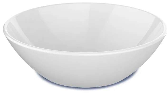 Lavabo da appoggio Idesia ROCA irregolare in ceramica L 41 x H 14.5 x P 35 cm bianco lucido piletta non inclusa