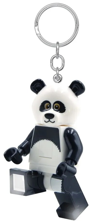 Portachiavi bianco e nero con torcia Iconic Panda - LEGO®