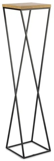 Portafiori LOFT 100x24 cm nero/marrone